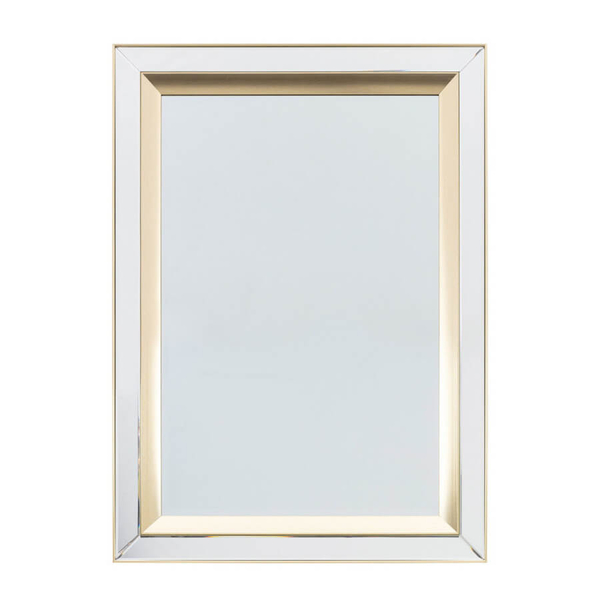 Prostokątne lustro do salonu Phantom 5055999228572 złote