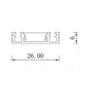 Magnetyczny szynoprzewód Magnetic LP-656-MAG SLIM 2m SM BK czarny