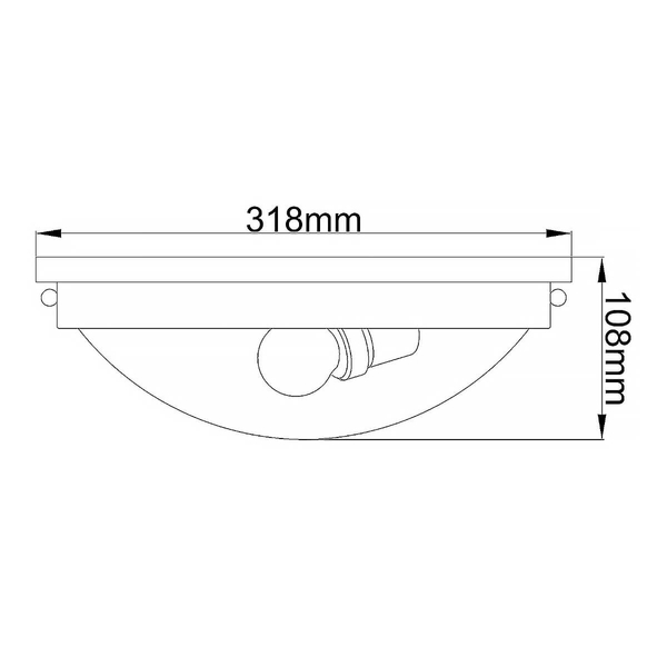 Okrągła lampa sufitowa Gravity FE-GRAVITY-F-PC do sypialni chrom biała
