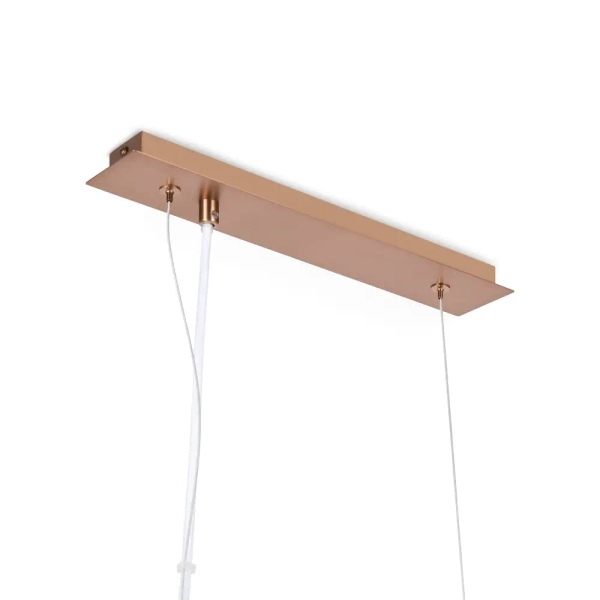 Molekułowa lampa wisząca Erich MOD221PL-05G kulista biała złota