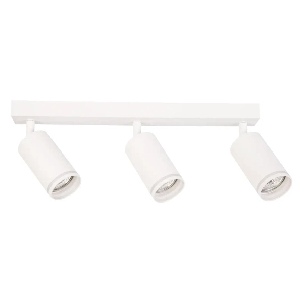 Trójpunktowa lampa przysufitowa Pipe Ring Spot ML2072 na belce biały