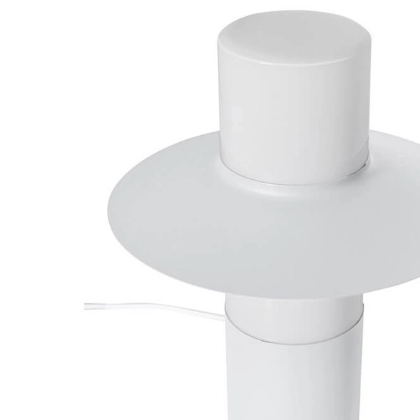 Stołowa lampka na komodę Caponio CPS111P1 z wtyczką biała