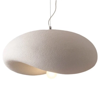 Lampa zwisająca Stone DN429-600 Step kamień grzyb kapelusz do salonu biała