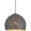 LAMPA wisząca HARLEY MDM-3471-1 GR+GD Italux metalowa OPRAWA mozaika zwis grafitowa szampańska