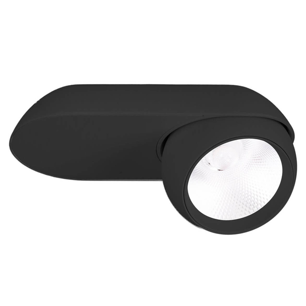 Lampa nasufitowa z regulacją ZEUS C0264 LED 10W 3000K czarna