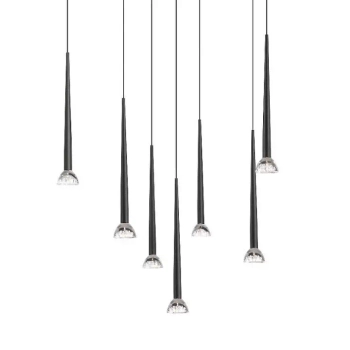 Sufitowa lampa zwisające sople BOSTON P0603-07C-P7B1 LED 1,5W czarna