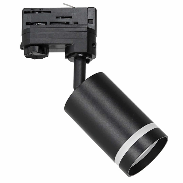 Szynowa lampa 3-fazowa sufitowa Pipe ML7671 tubka metalowa czarna