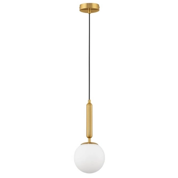 Modernistyczna lampa wisząca Agro LE43222 Luces Exclusivas kula biała złota