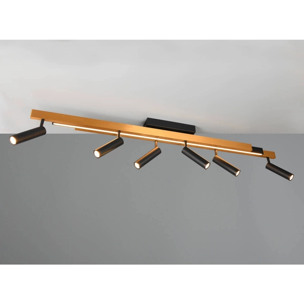 Lampa sufitowa ZENO 648310780 LED 18W+33W 2700-6500K złota czarna