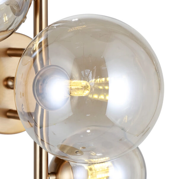 Jadalniany kinkiet ścienny Canello WL-406007-3-HBR kule balls mosiężny