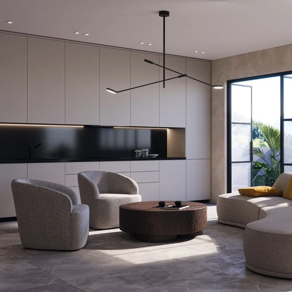 Industrialna sufitowa lampa Fad MOD070CL-L15B3K1 LED 26W 3000K czarna