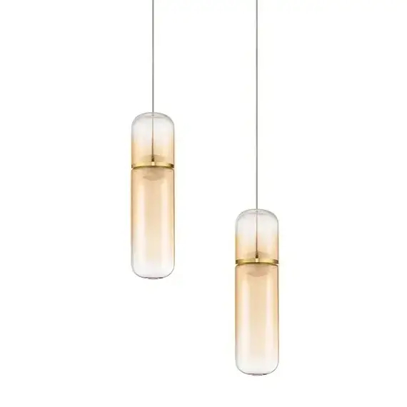 Podwójne zwisające tubki REBALVO LE45199 LED 14W 3000K złota