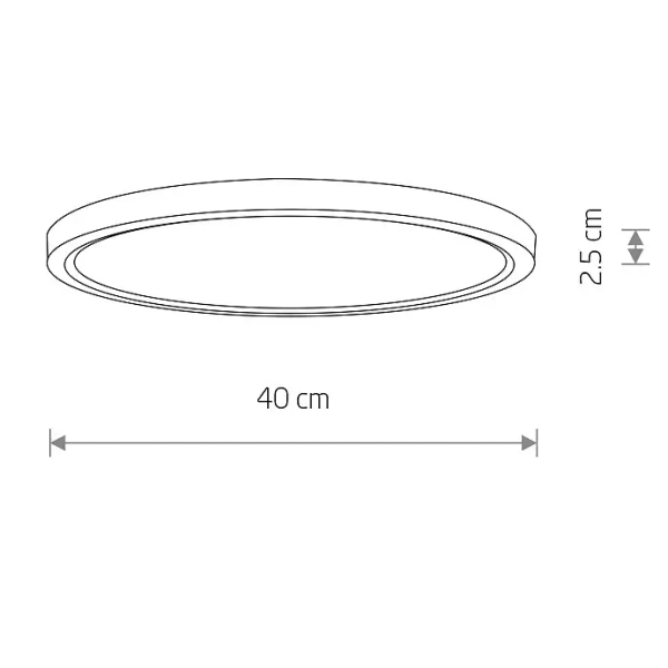 Okrągła lampa sufitowa MULTI LED 11358 LED 18-30W CCT biala