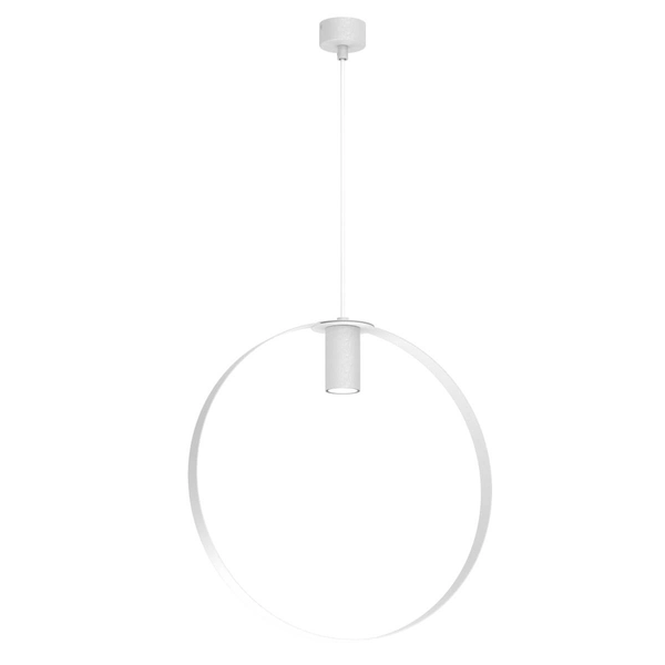 Metalowa lampa wisząca ORTIGA 5151 Shilo okrągła biała