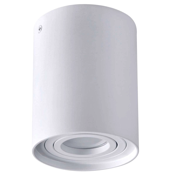 Spot LAMPA sufitowa HADAR 313096 Polux metalowa OPRAWA natynkowy downlight tuba plafon biały