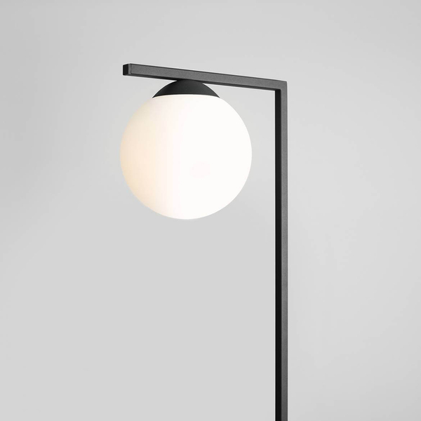 Minimalistyczna lampa stojąca Zac 1038A1_1 czarna biała