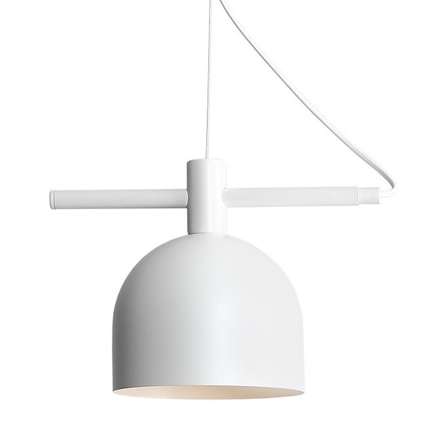 Metalowa lampa wisząca BERYL 976G Aldex biały zwis do salonu