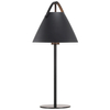 Klasyczna lampka stołowa Strap 46205003 Nordlux do salonu czarna