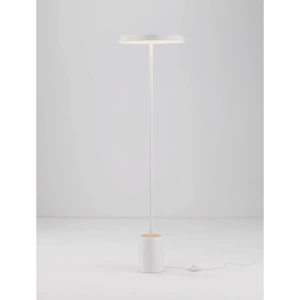 Metalowa lampa podłogowa FOVENTO LE45445 LED 27W 3000K biała