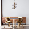 LAMPA wisząca RIGA PND-44213-4-HBR Italux loftowa OPRAWA modernistyczny ZWIS kule balls mosiądz