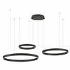 Zwisająca lampa nad stół BARI LE44317 LED 181W 3000K pierścienie czarny
