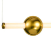LAMPA wisząca HALLING  PND-16357-CB-1 Italux loftowa OPRAWA zwis LED 13,3W 3000K tuba miedziana biała