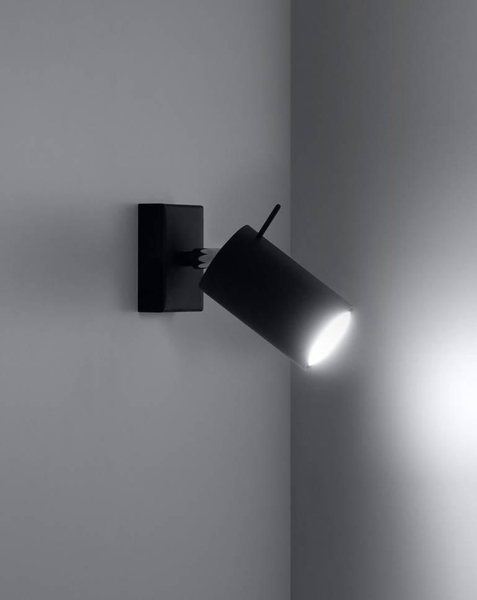 Kinkiet LAMPA ścienna SL.0091 regulowana OPRAWA reflektorowa spot metalowy czarny