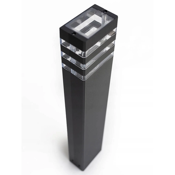 Metalowa lampa ogrodowa SLP8007 nowoczesna outdoor czarna