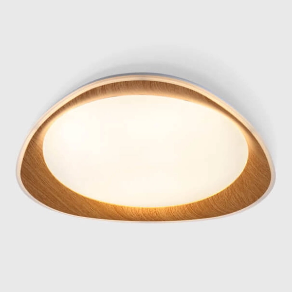 Plafon salonowy Piano ABR-POASY-24W LED 24W zmienna barwa drewniany biały