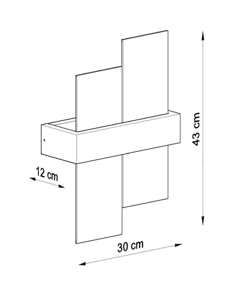 Kinkiet skandynawski FENIKS SL.0077 Sollux drewniana lampa biała