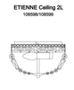 Żyrandol kryształowy Etienne 108599 Markslojd glamour metalowa oprawa chrom