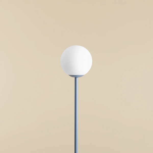 Nowoczesna lampa podłogowa Pinne 1080A16 biała niebieska