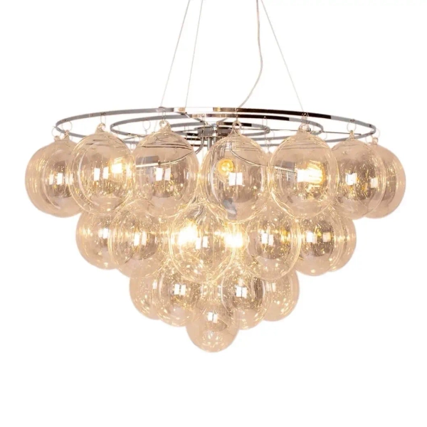 Szklana lampa wisząca Gross Giant 4201310-5503 kulista bursztynowa