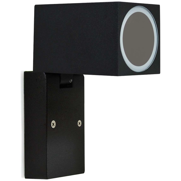 Elewacyjna LAMPA ogrodowa BOSTON 303325 Polux ścienna OPRAWA kostka zewnętrzna KINKIET metalowy na taras IP44 outdoor czarny