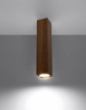 Ekologiczna lampa sufitowa SL.1041 prostokątna drewniana