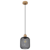 Metalowy zwis ażurowy Grendel 3131 czarna lampa wisząca do sypialni