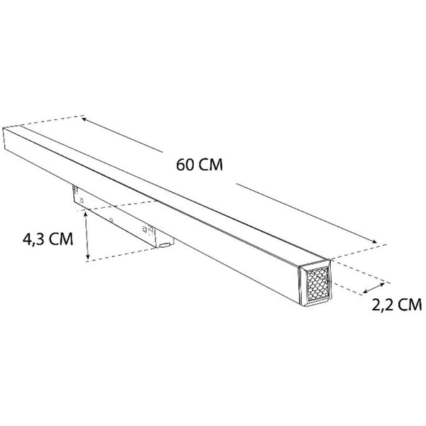 Oprawa magnetyczna szynowa 3-fazowa 472 Domeno LED 20W 4000K metalowa czarna