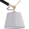 Wisząca lampa pokojowa zestaw Zyta AZ4192+AZ2601 wysięgnik czarna szara