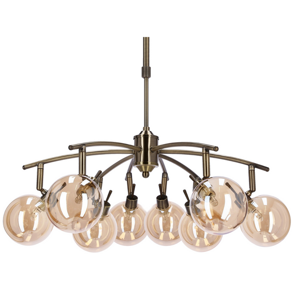 Lampa wisząca Lentini 38-16393 Candellux molekuły kule balls patyna