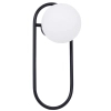 Lampa ścienna Finestra K-4964 szklana kula biała czarna