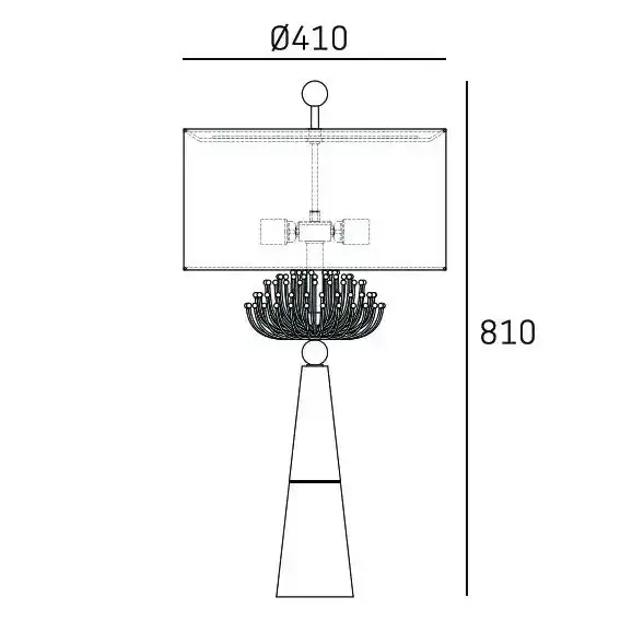Stołowa lampka Cartagena T02004AU Cosmolight marmur złoty biały szary