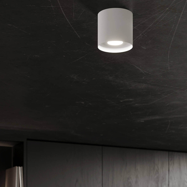Nasufitowa lampa downlight Mika SL.1280 do gabinetu biała