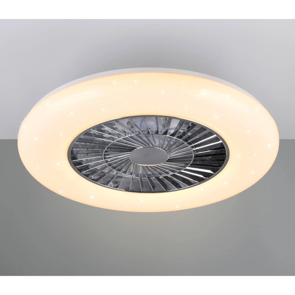 Wentylator sufitowy z pilotem Visby R62402106 LED 40W 3000-6500K srebrna