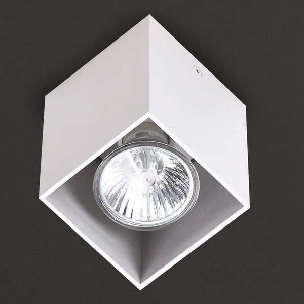 Oprawa sufitowa do sypialni PET SQUARE C0082 Maxlight metalowa biała