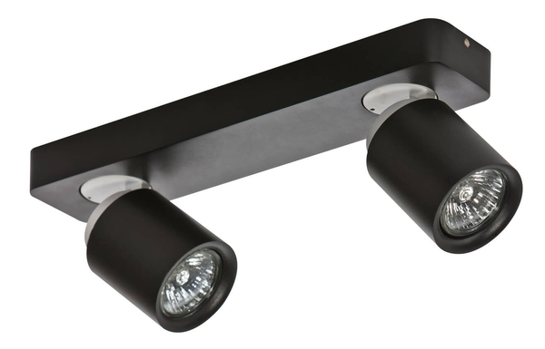 Sufitowa lampa regulowana Tomi 2-punktowa do holu czarna