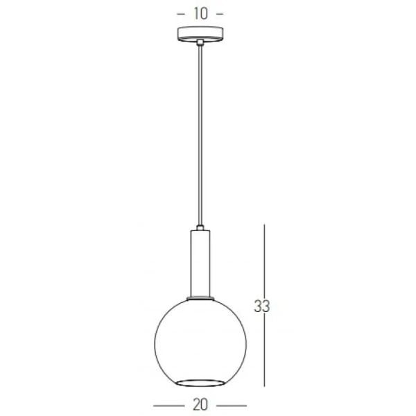 Wisząca lampa kulista 22071 zwis kula do sypialni złoty biały