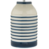 Ceramiczna lampa stołowa Zabe ZAB4223 Dar Lighting w paski niebieska biała