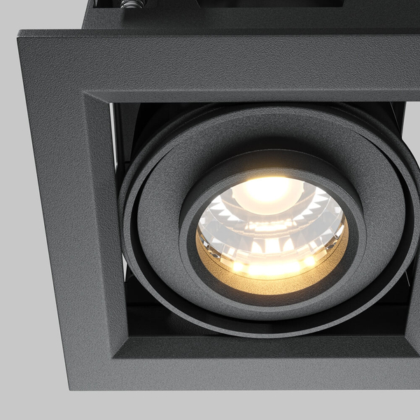 Lampa wpuszczana Metal Modern DL093-01-10W3K-B LED 10W 3000K kostka czarna