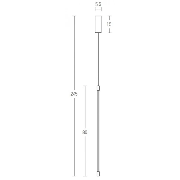 Liniowa lampa zwisająca 20122 LED 12W 3000K regulowana do salonu złoty