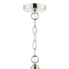 Kulista lampa wisząca HEATH HEA0138 nad stół srebrny